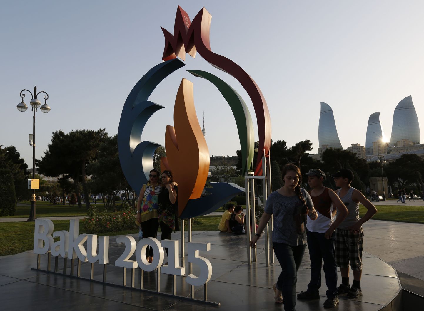 Баку во время Европейских игр-2015.