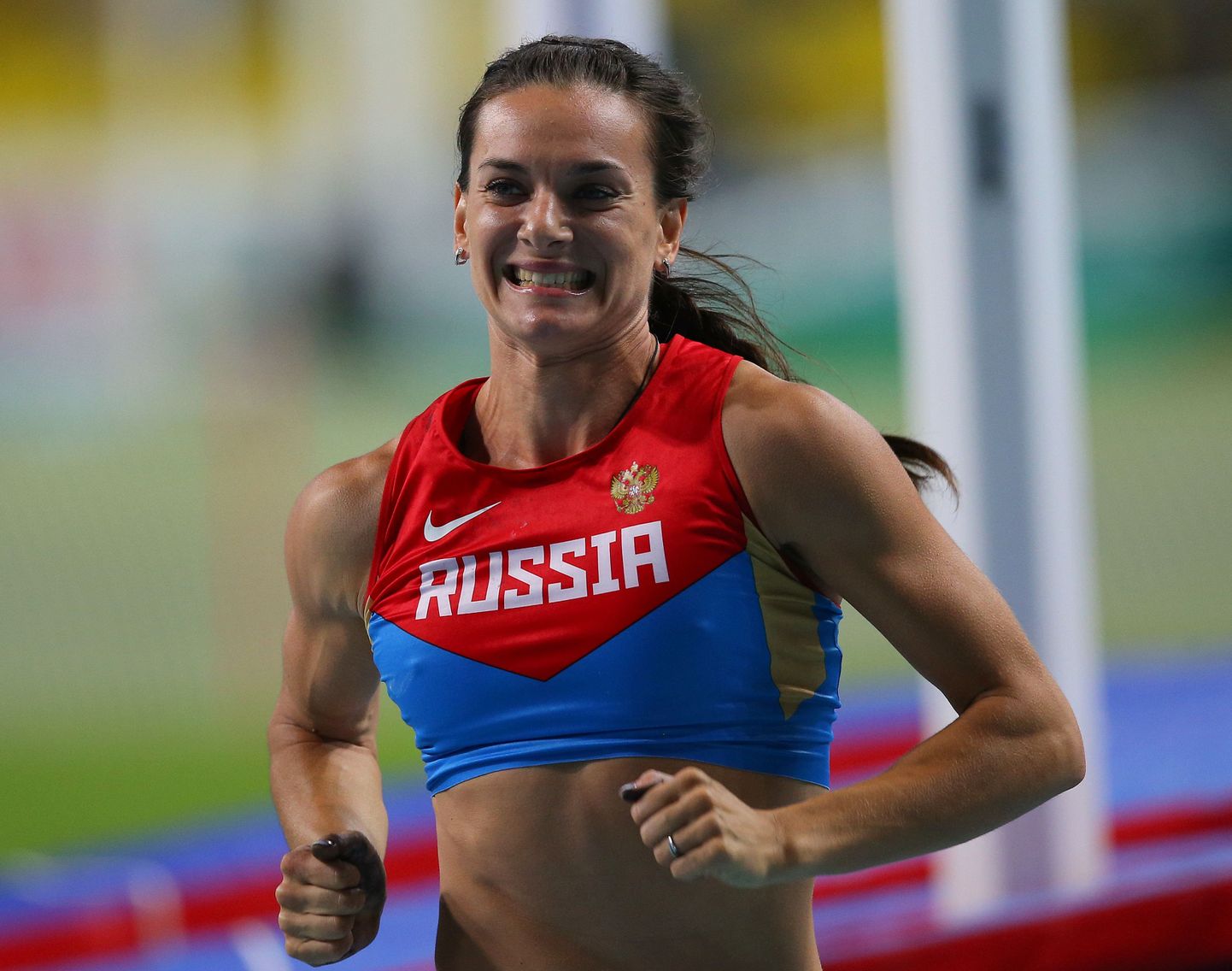 Елена Исинбаева выиграла ЧМ в Москве.
