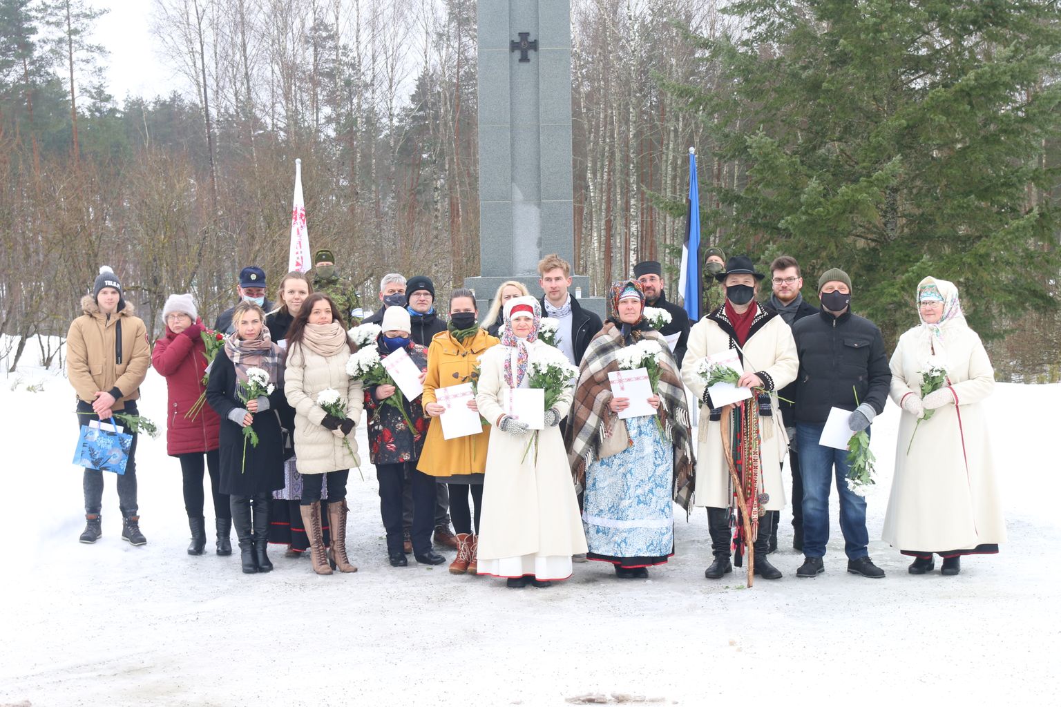 Setomaal Värskas viidi läbi Eesti Vabariigile pühendatud aktus.