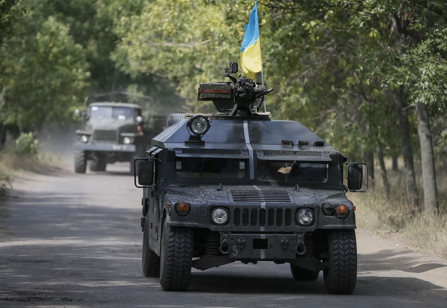 Ukraina sõdurid 1. septembril Kramatorskis (Donetski oblast).