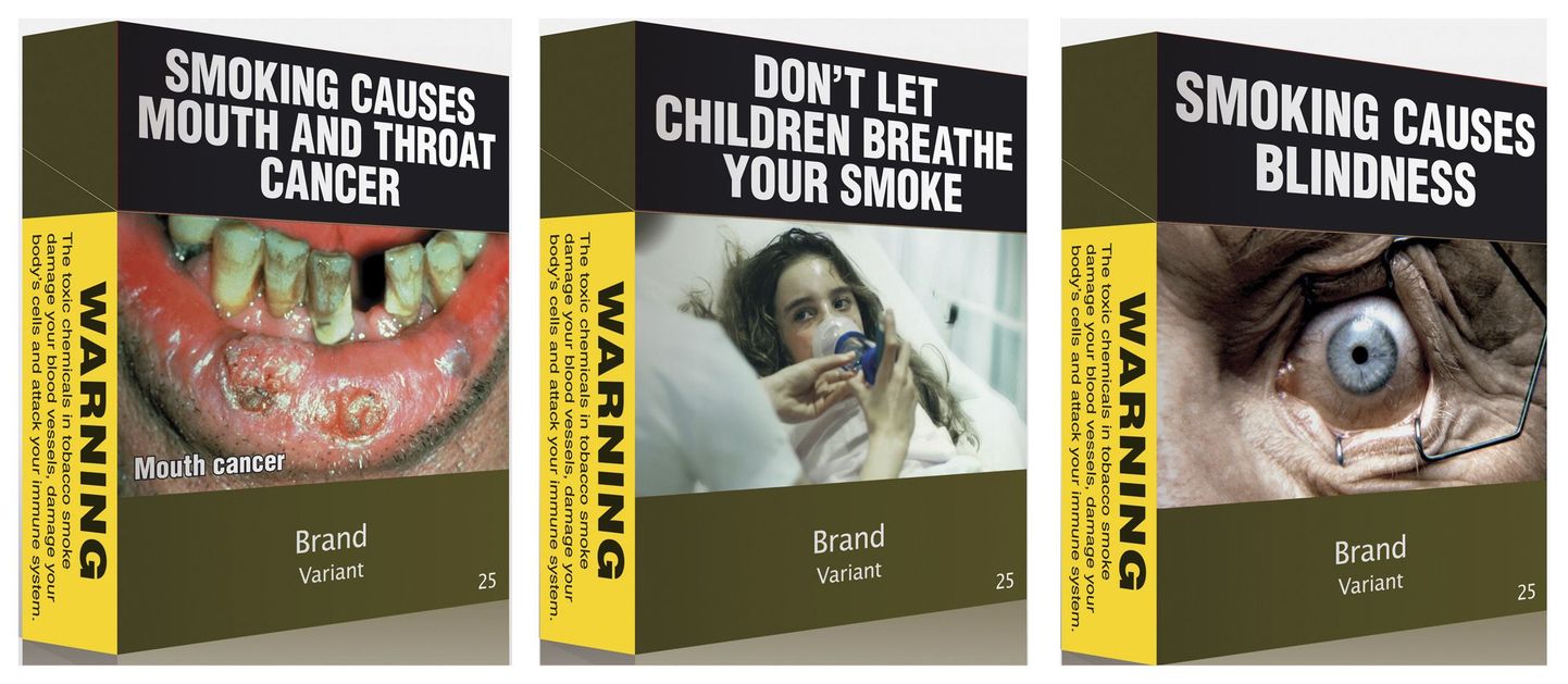 Austraalias hakatakse alates detsembrist sigarette müüma sellistes pakendites.