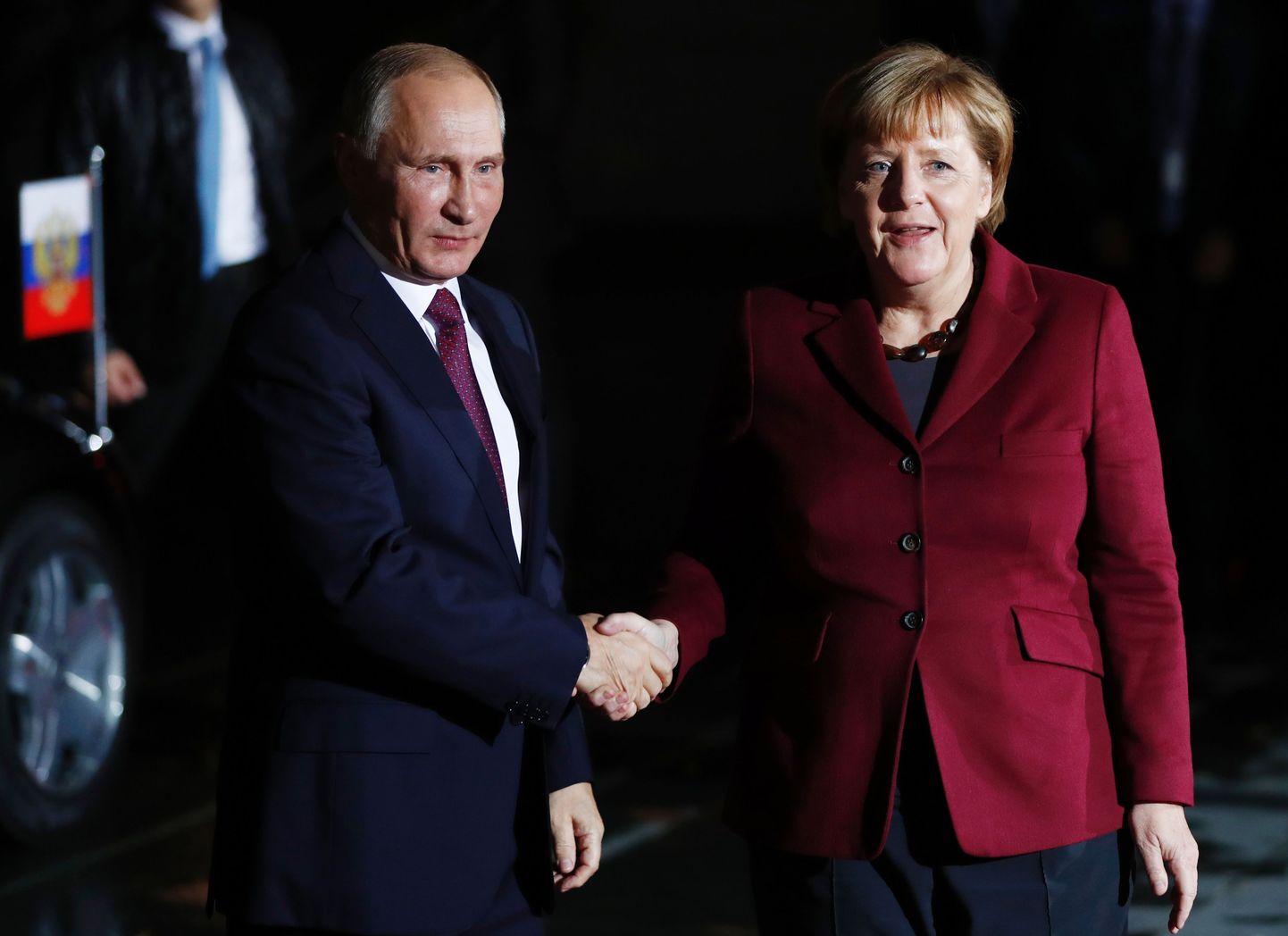 Saksa kantsler Angela Merkel ja Vene president Vladimir Putin 2016. aasta oktoobris Berliinis.