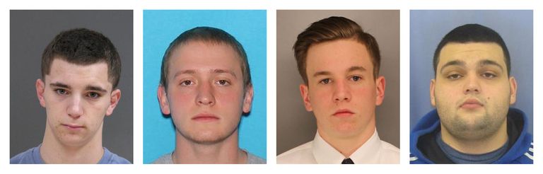 Pennsylvanias kadunud mehed: 18-aastane Dean Finocchiaro, 21-aastane Tom Meo, 19-aastane Jimi Patrick ja 22-aastane Mark Sturgis / Handout/Reuters/Scanpix