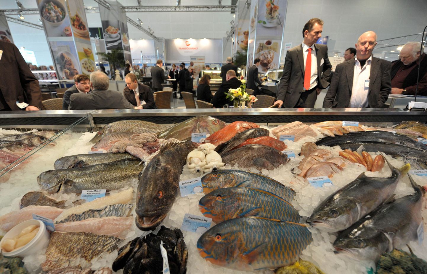 Kalade väljapanek Saksa kalandusmessil Berliinis.