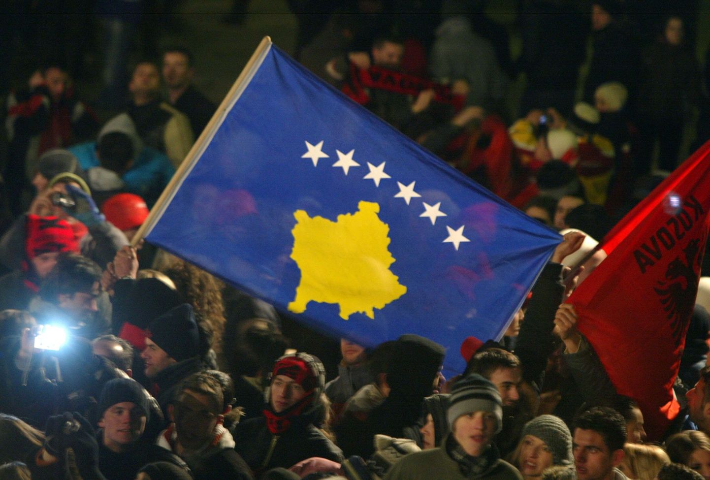 Флаг Косово. Иллюстративное фото.