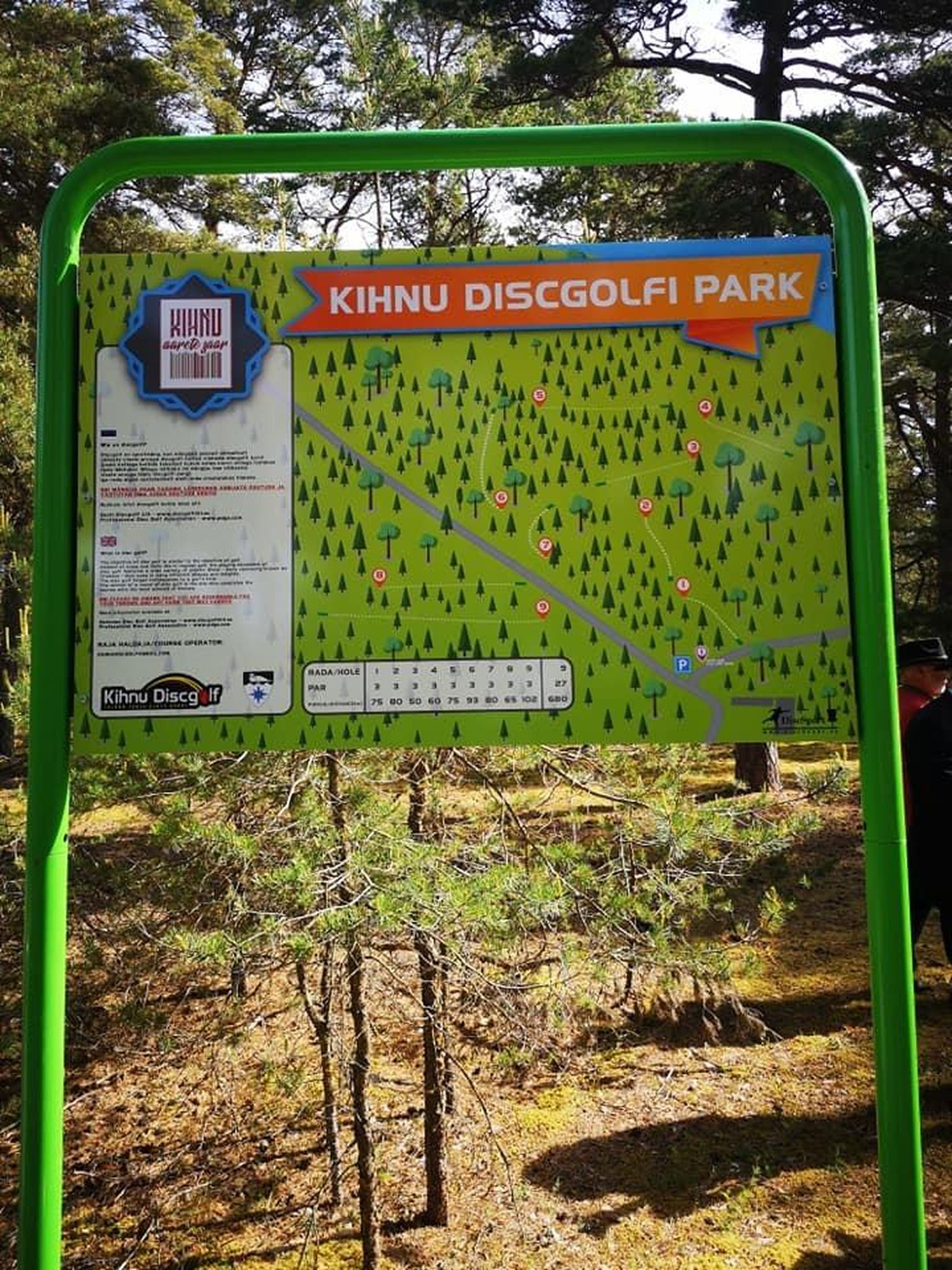 Kihnus Rock City lähedal metsatukas avati üheksa korviga kettagolfirada.