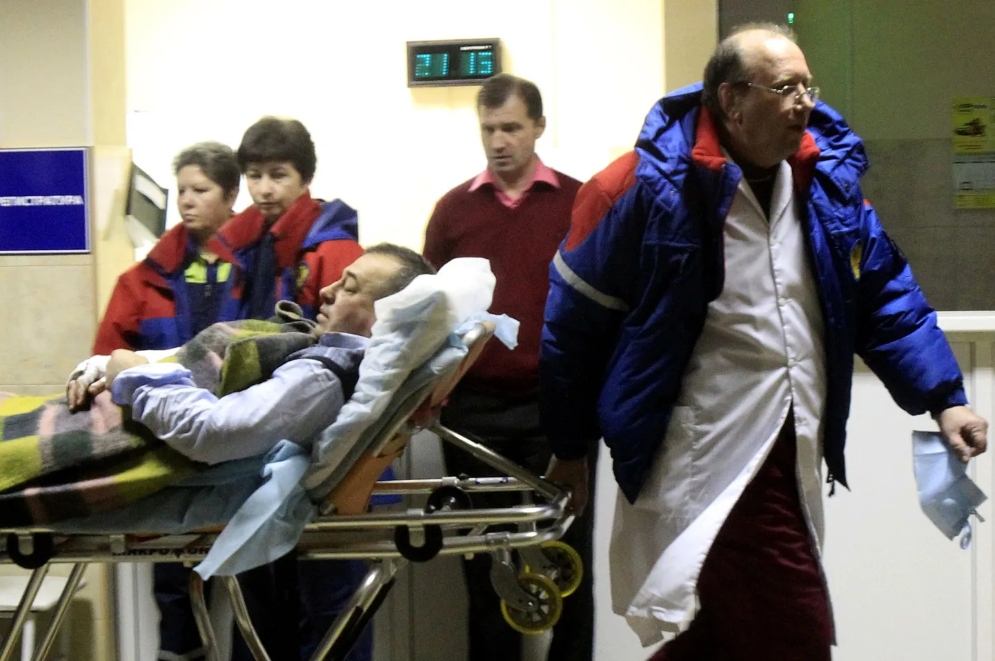 Vigastatu Domodedovo lennujaamas.