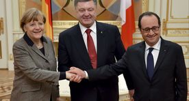 Porošenko: Merkeli-Hollande'i uus rahuplaan annab lootust