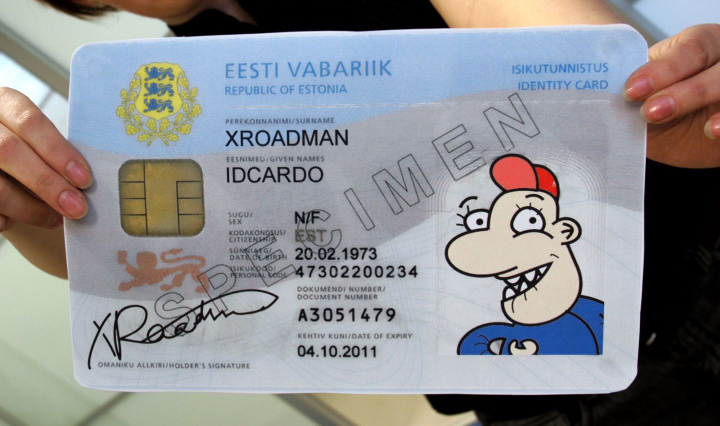 Keskmise eestlase ID-kaart.