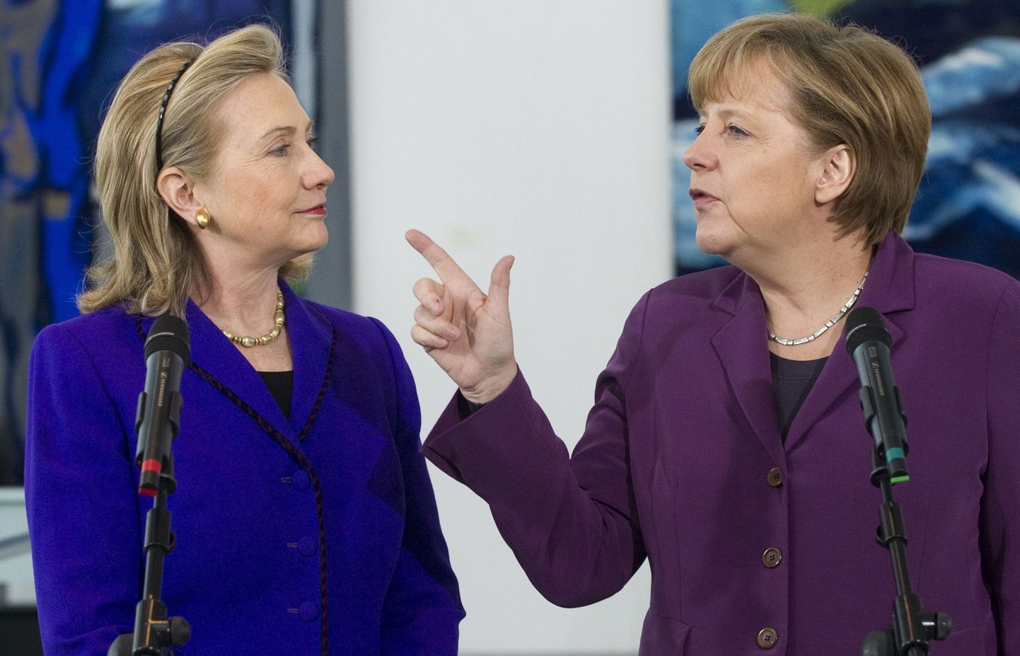 Hillary Clinton ja Angela Merkel