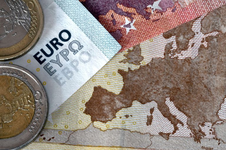 Euroopa kaart euro tagaküljel. / Scanpix
