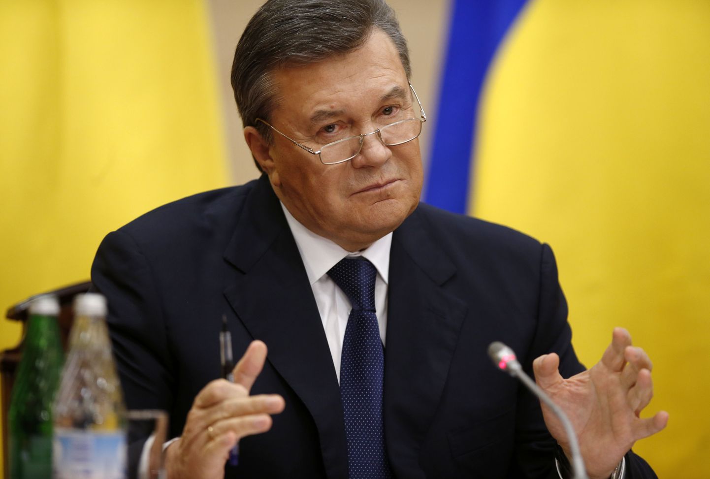 Viktor Janukovõtš Doni-äärses Rostovis korraldatud pressikonverentsil 28. veebruaril.