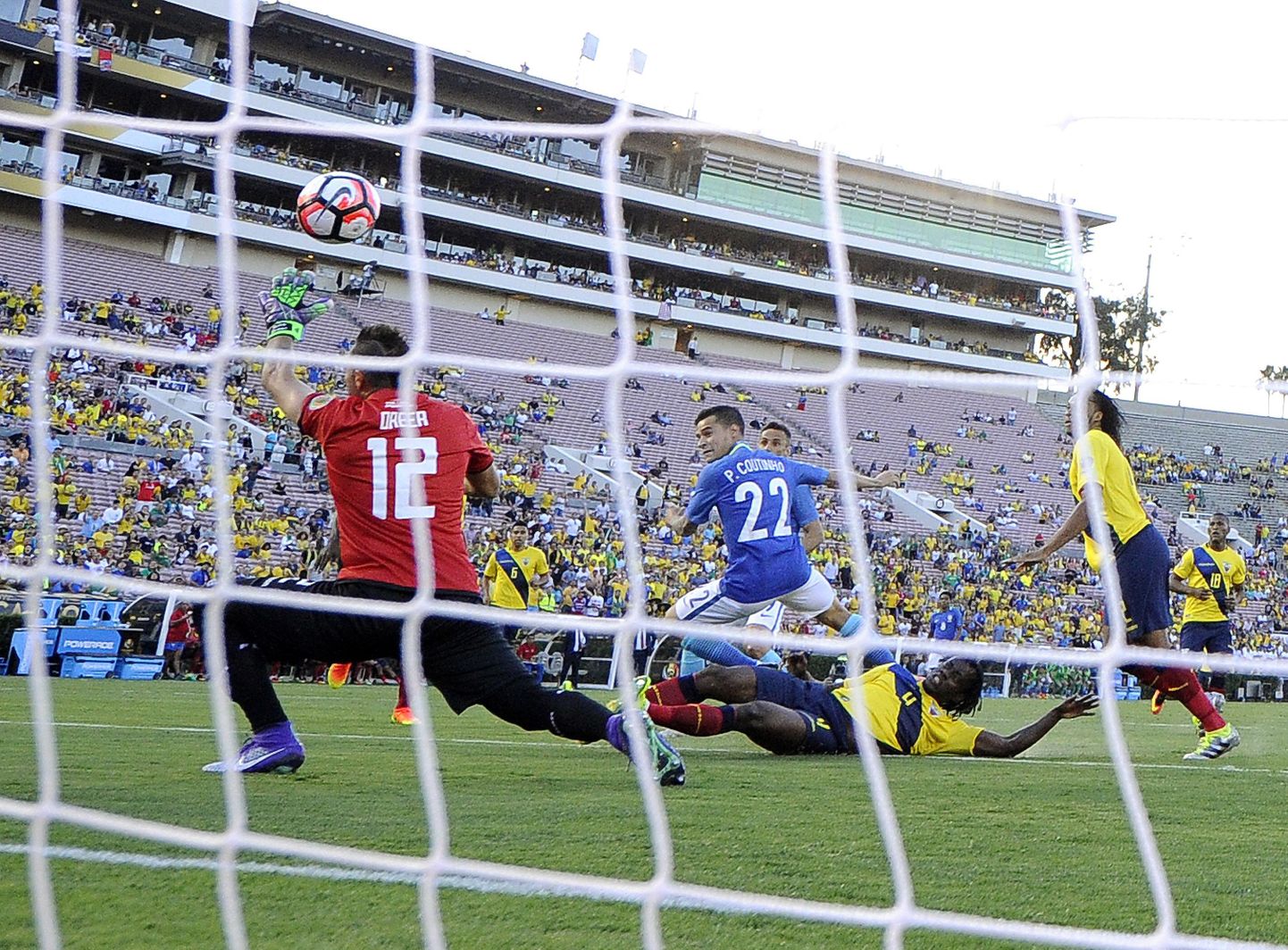 Copa America Centenario mäng Ekuadori ja Brasiilia vahel.