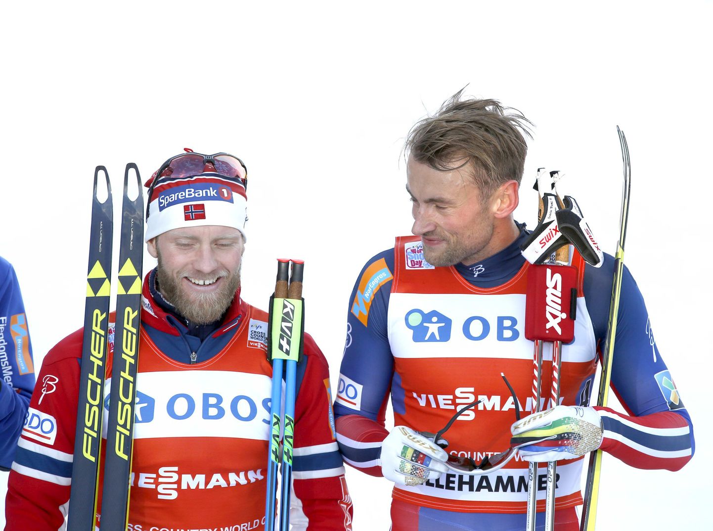 Martin Johnsrud Sundby (vasakul) ja Petter Northug.