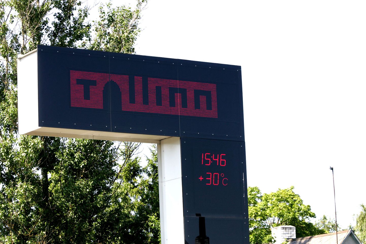 Termomeetrinäit Tallinna linna piiril.
