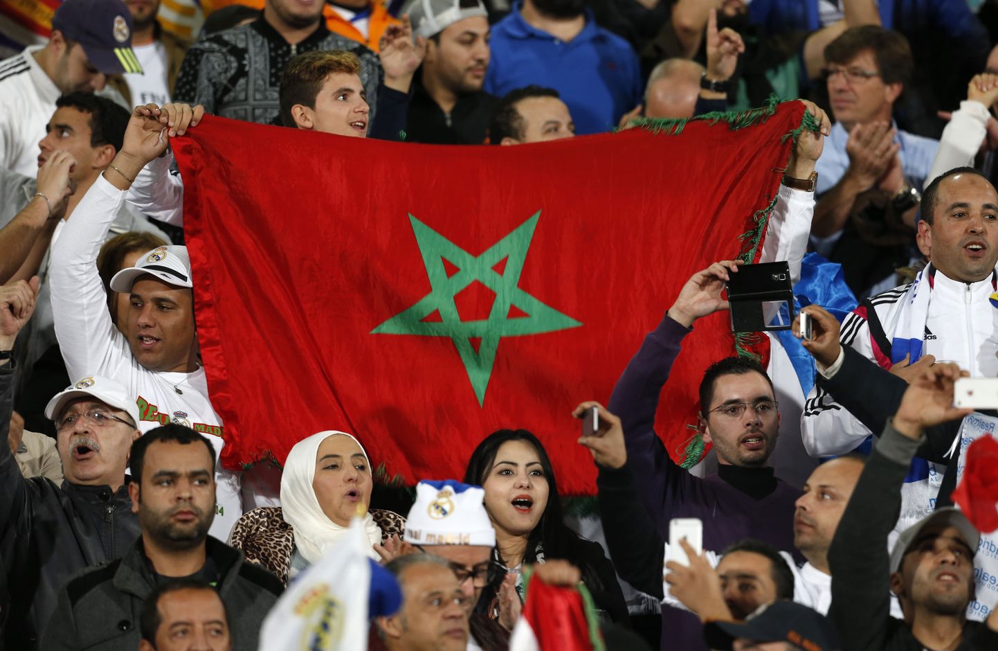 Maroko jalgpallifännid.