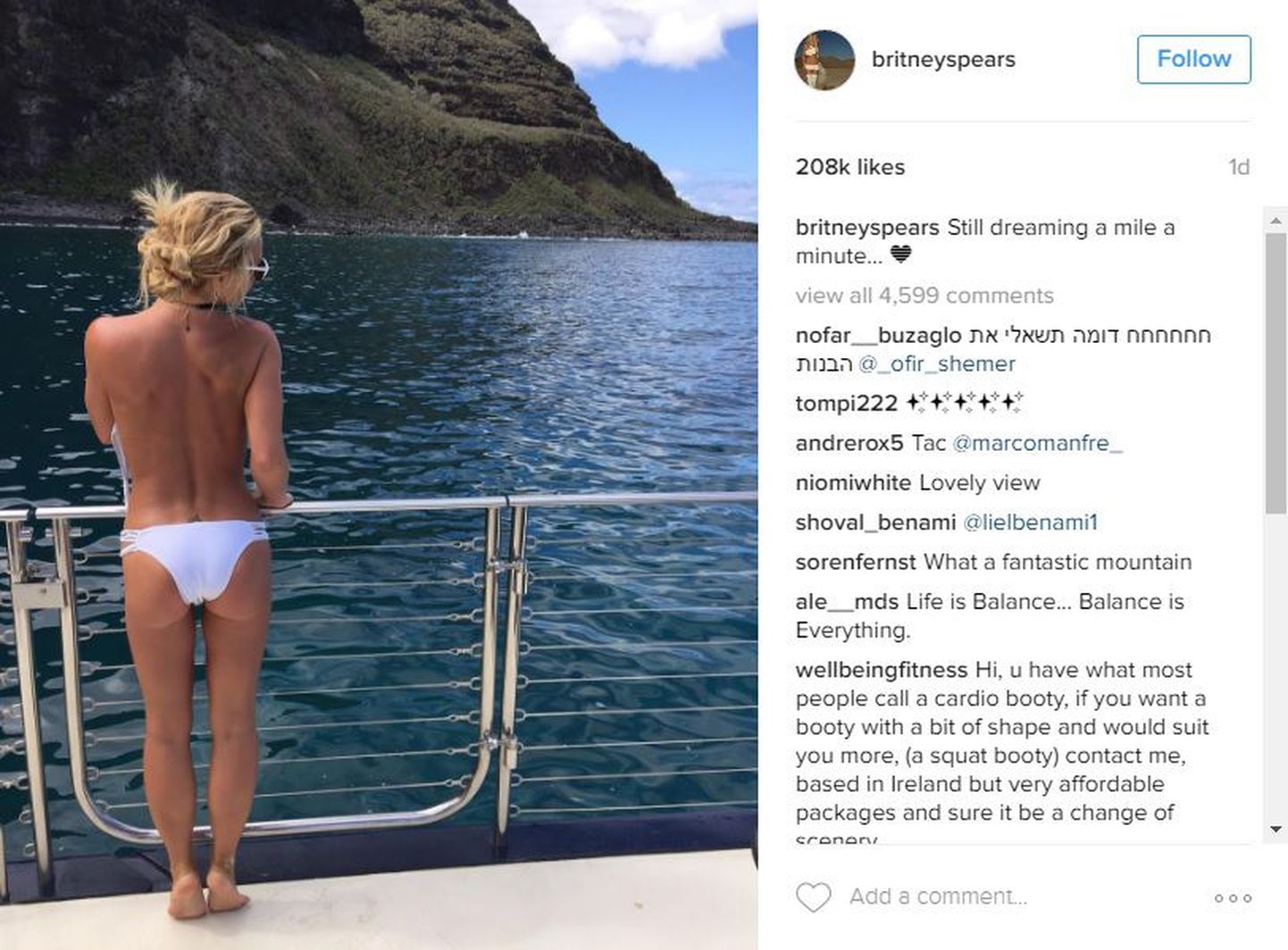 Britney Spears heitis Havail puhates riided seljast