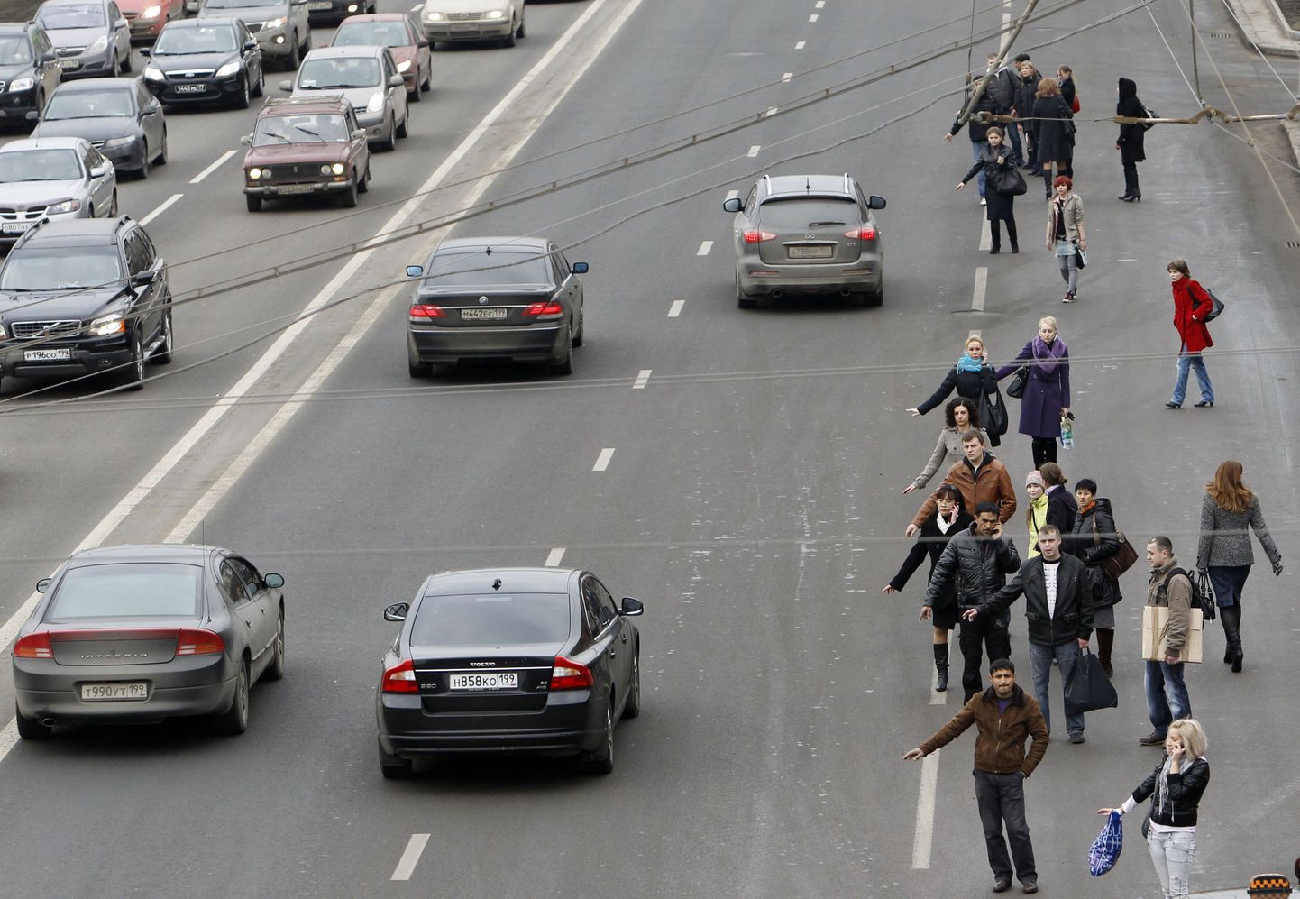 Moskvalased püüavad taksot hankida
