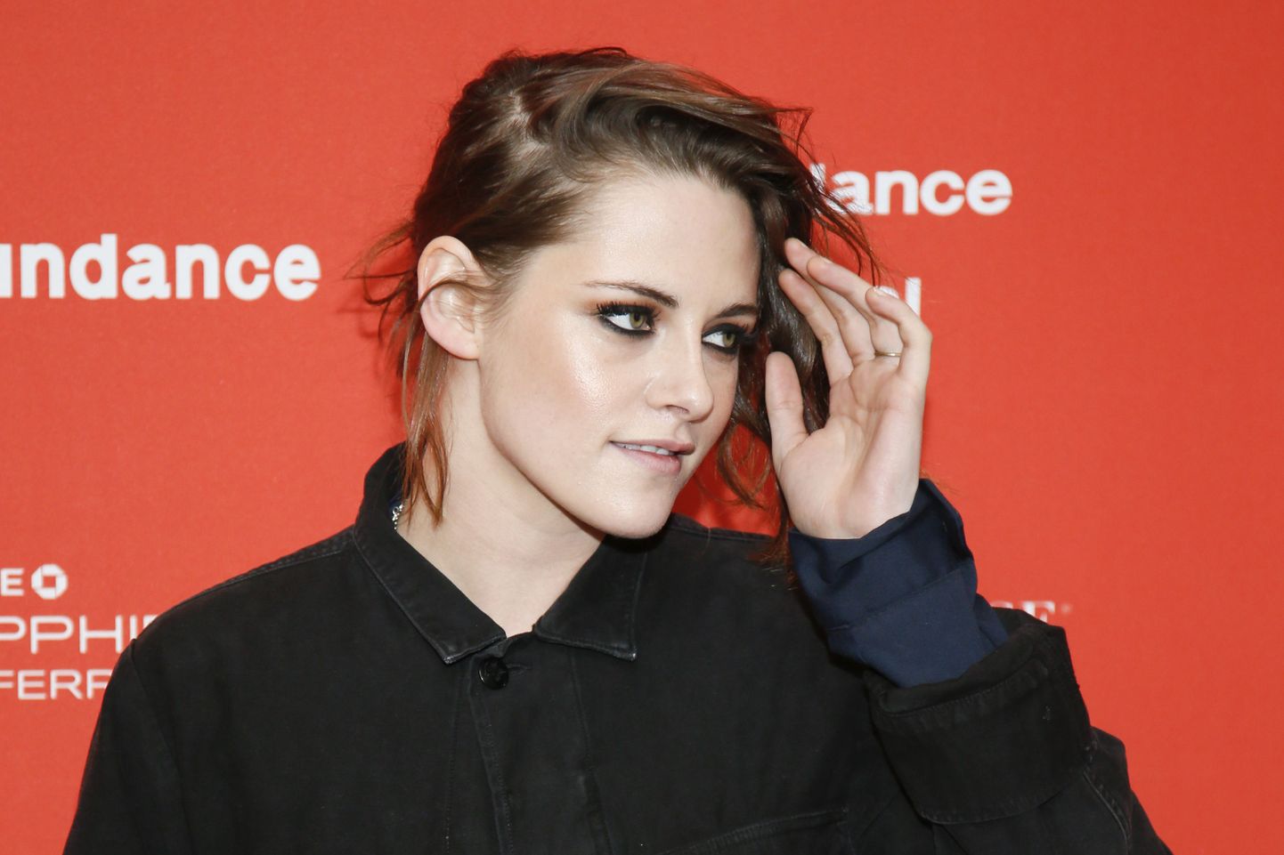 Actress Kristen Stewart poses at the premiere of "Certain Women" during the 2016 Sundance Film Festival on Sunday, Jan. 24, 2016, in Park City, Utah. (Photo by Danny Moloshok/Invision/AP)