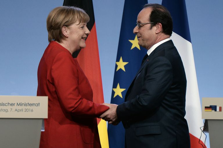 Angela Merkel ja prantsusmaa president François Hollande. Foto: AFP/Scanpix
