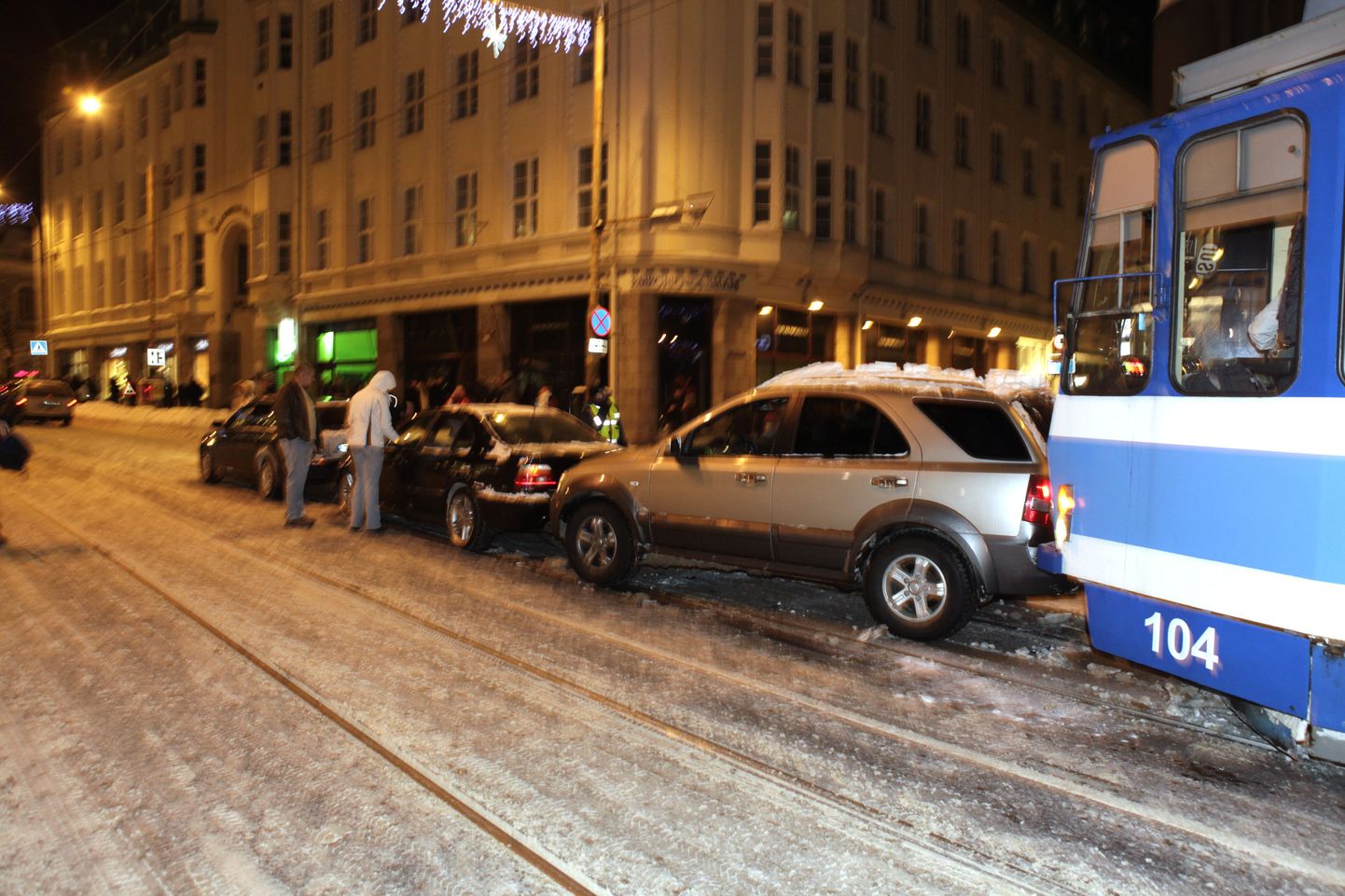 Авария трамвая в новогоднюю ночь