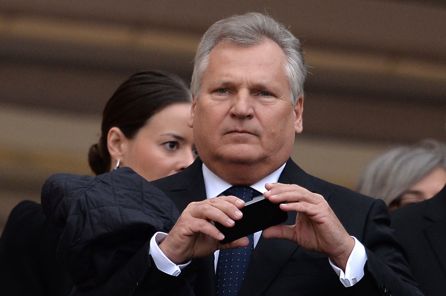 Endine Poola president Aleksander Kwaśniewski.