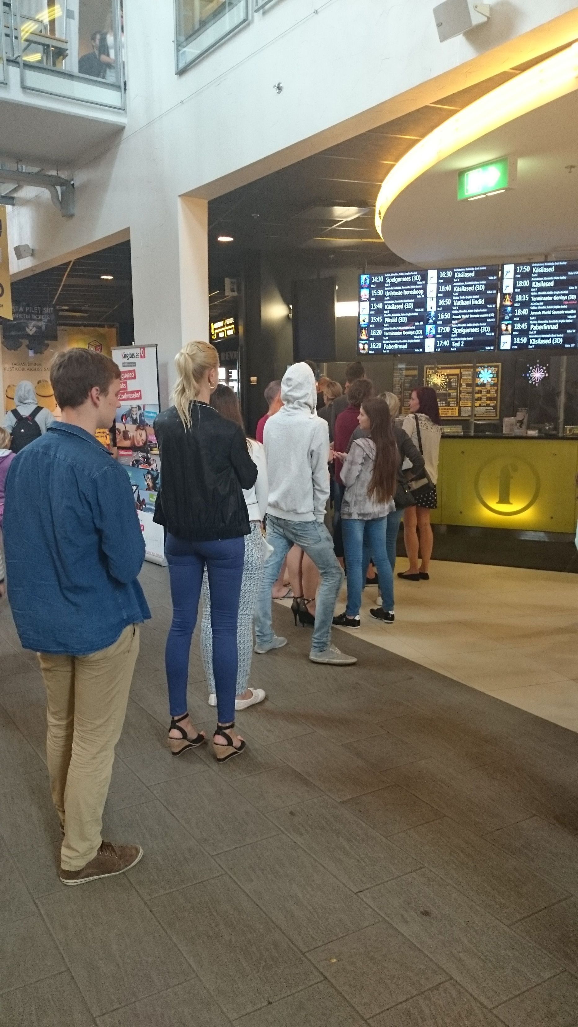 Piletijärjekord Coca-Cola Plazas.