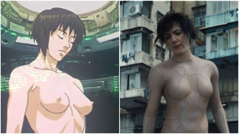 «Ghost in the Shell», 1995 ja 2017.