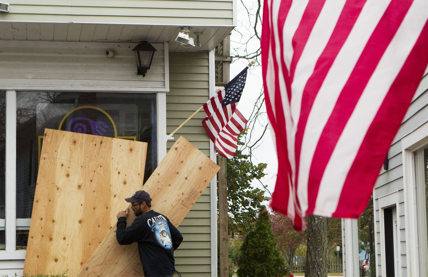 USA idarannikul tehti ettevalmistusi orkaani Sandy saabumiseks.