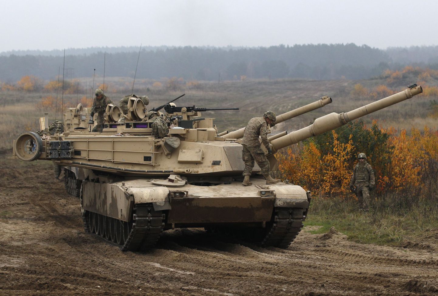 USA tank Abrams Poolas.