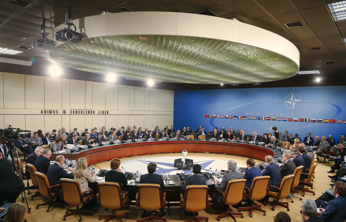 NATO kaitseministrite kohtumine Brüsseli peahoones 11. veebruaril.