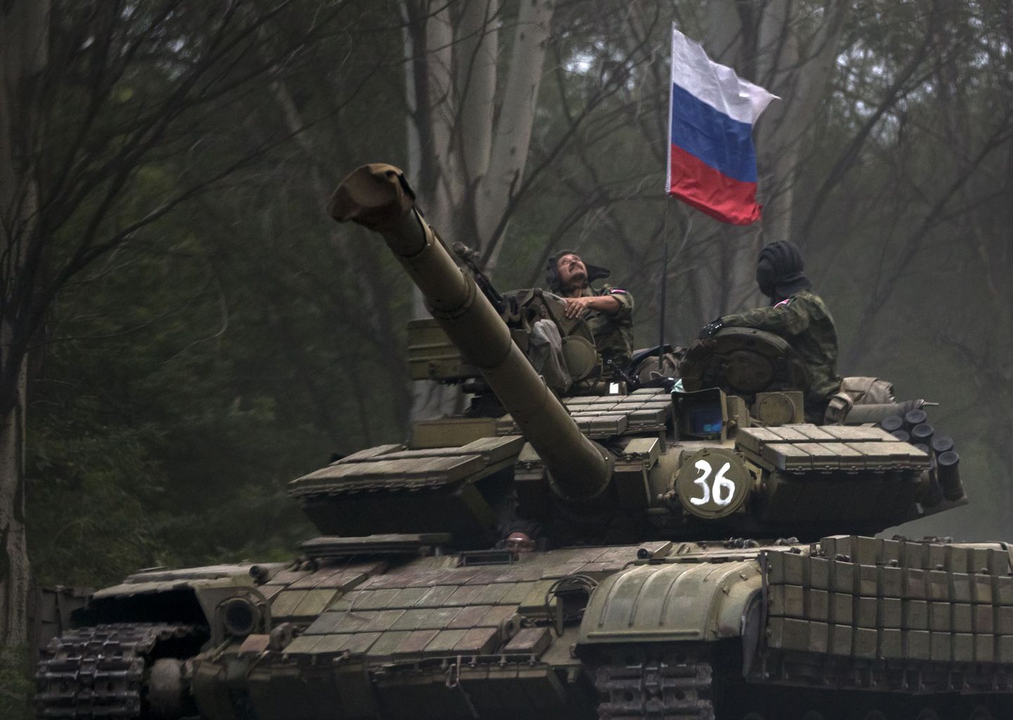 Venemeelsed separatistid Donetski lähistel.