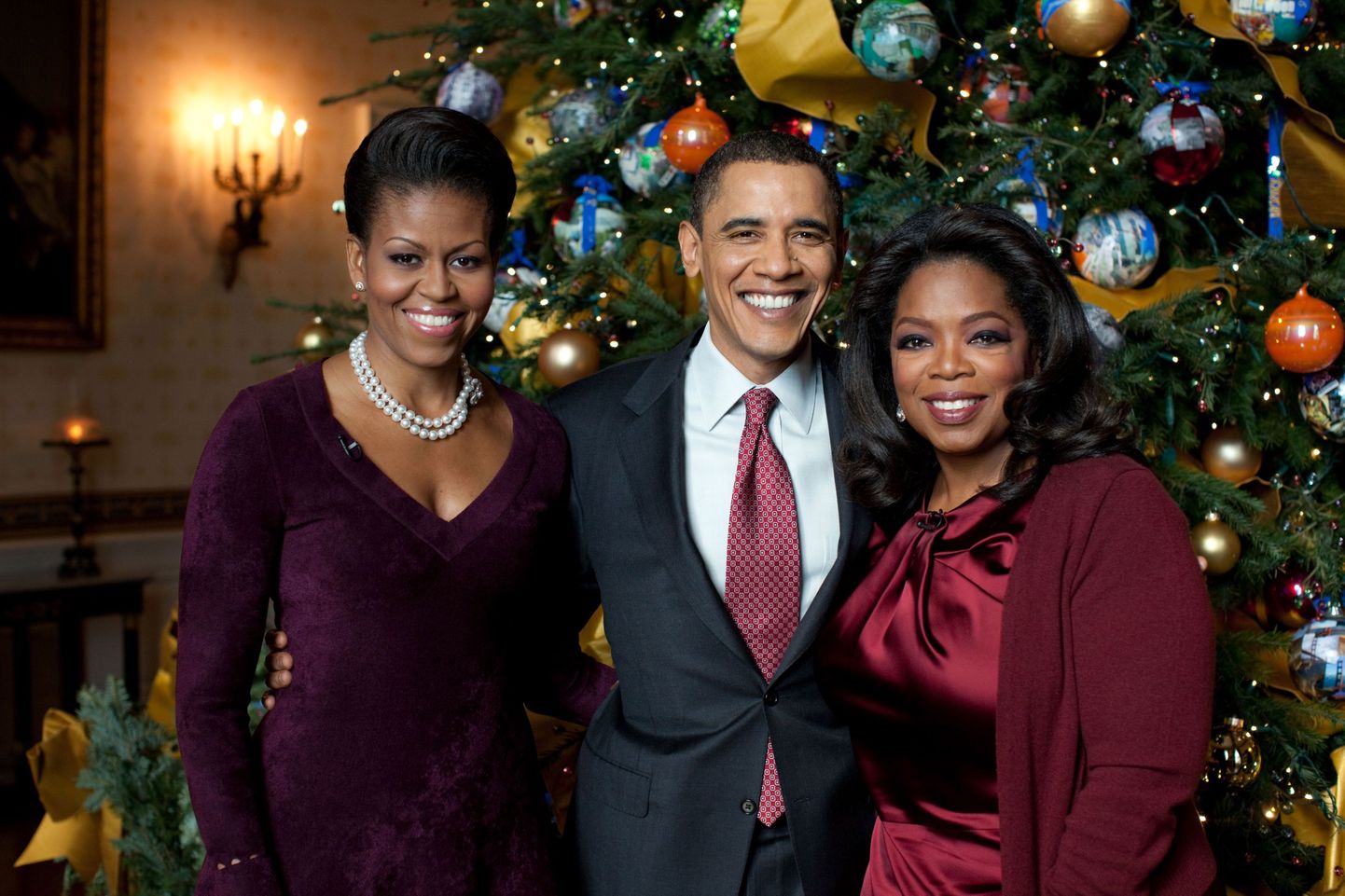 Barack Obama, Michelle Obama ja Oprah Winfrey
