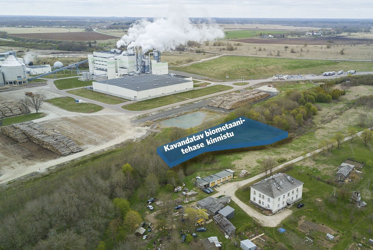 Biometaani tehas rajatakse Estonian Celli vahetusse naabrusesse suhteliselt väikesele maa-alale.