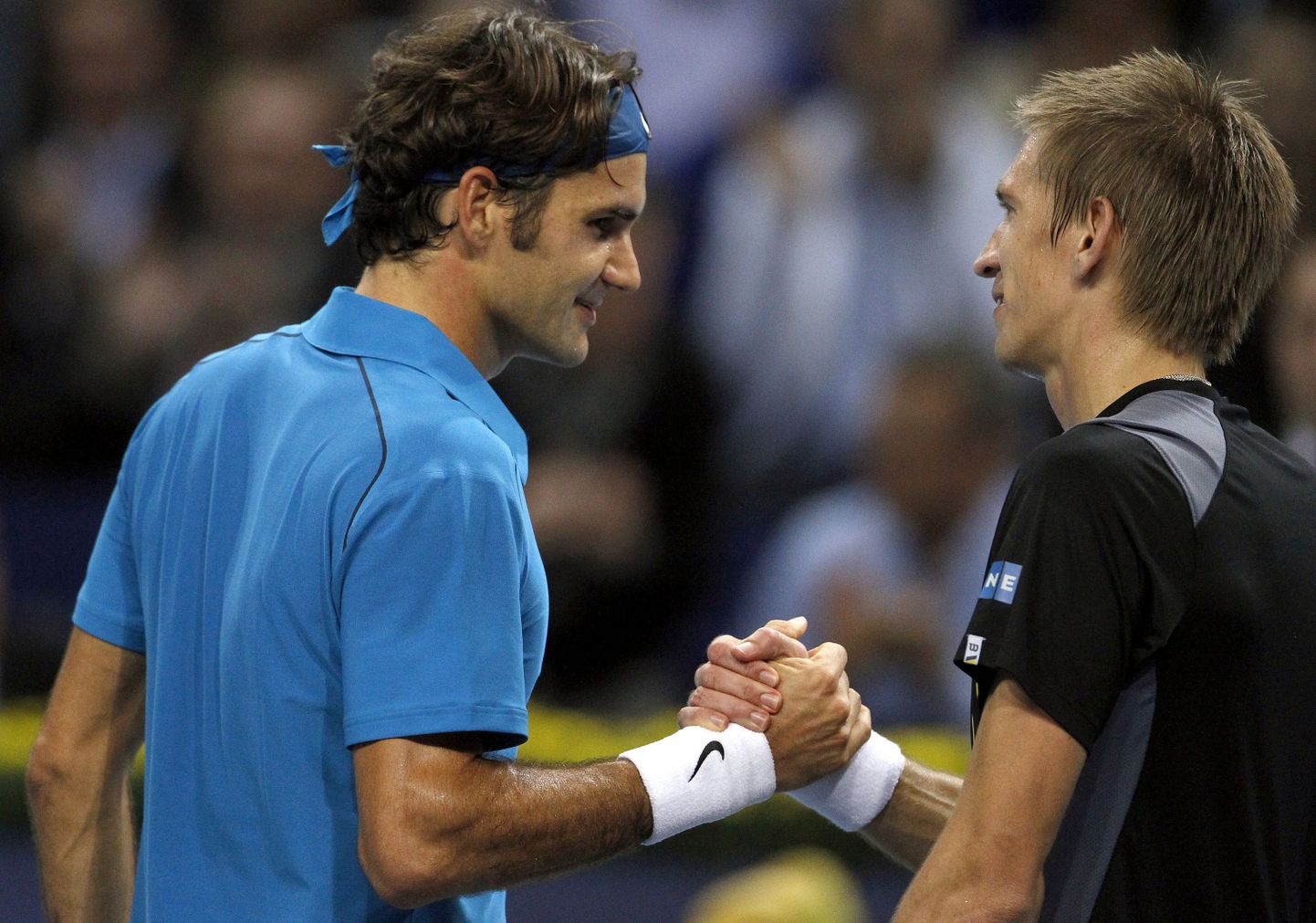 Roger Federer ja Jarkko Nieminen (vasakul)