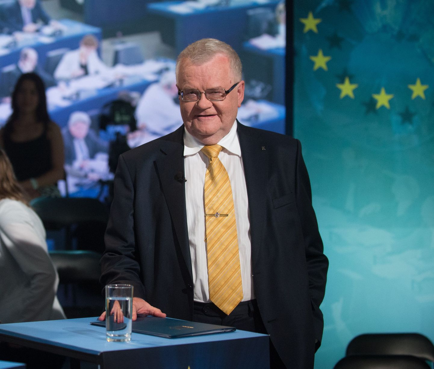 Edgar Savisaar eile õhtul erakondade esinumbrite debatil ETVs.