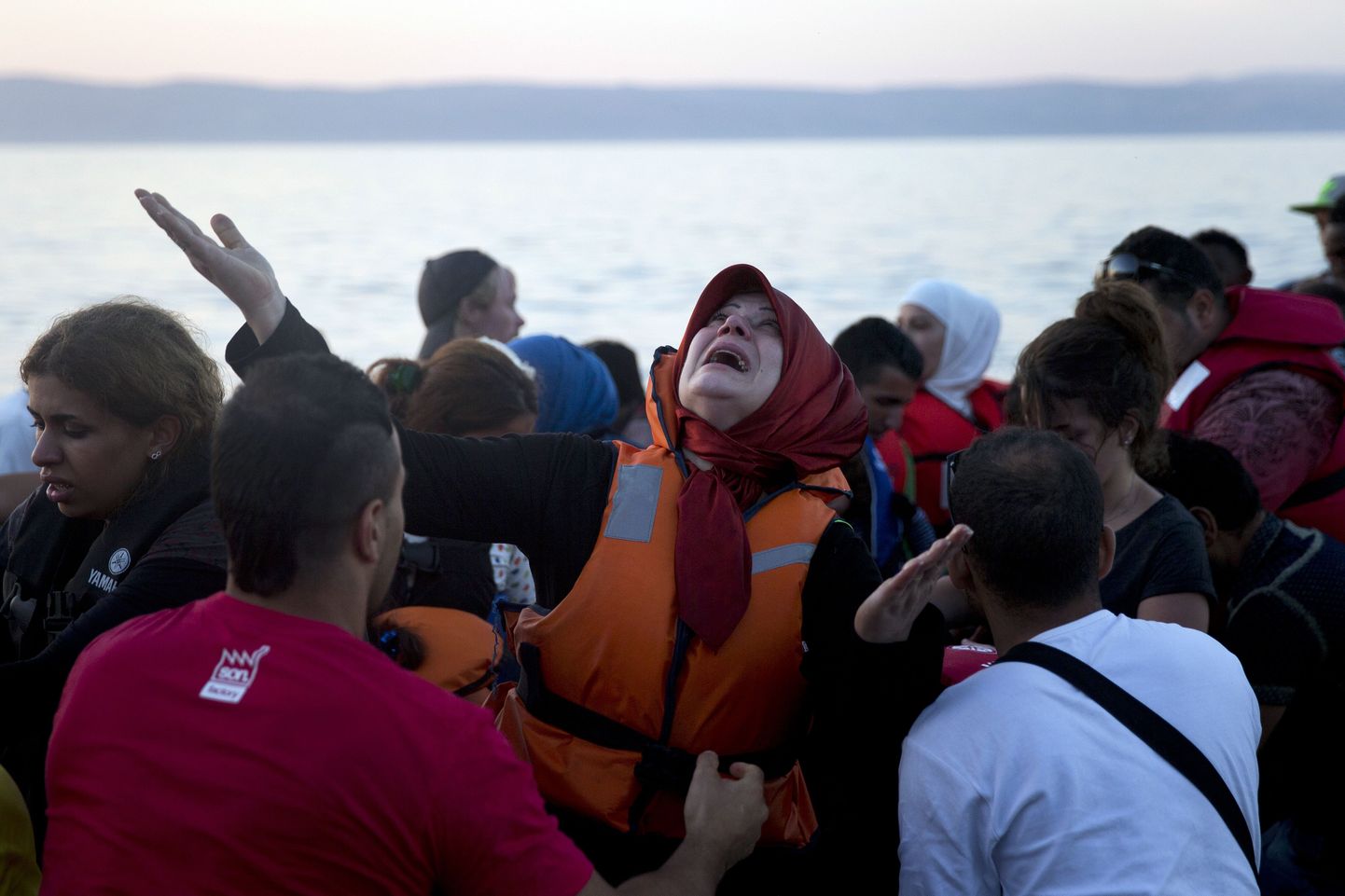 Kreeka Lesbose saarele jõudnud migrandid