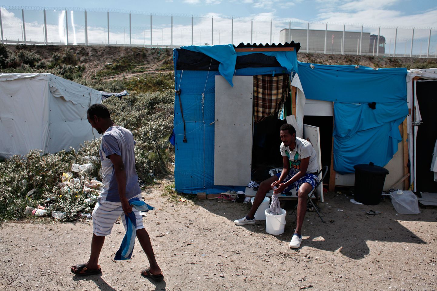 Calais põgenikelaager Prantsusmaa põhjaosas
