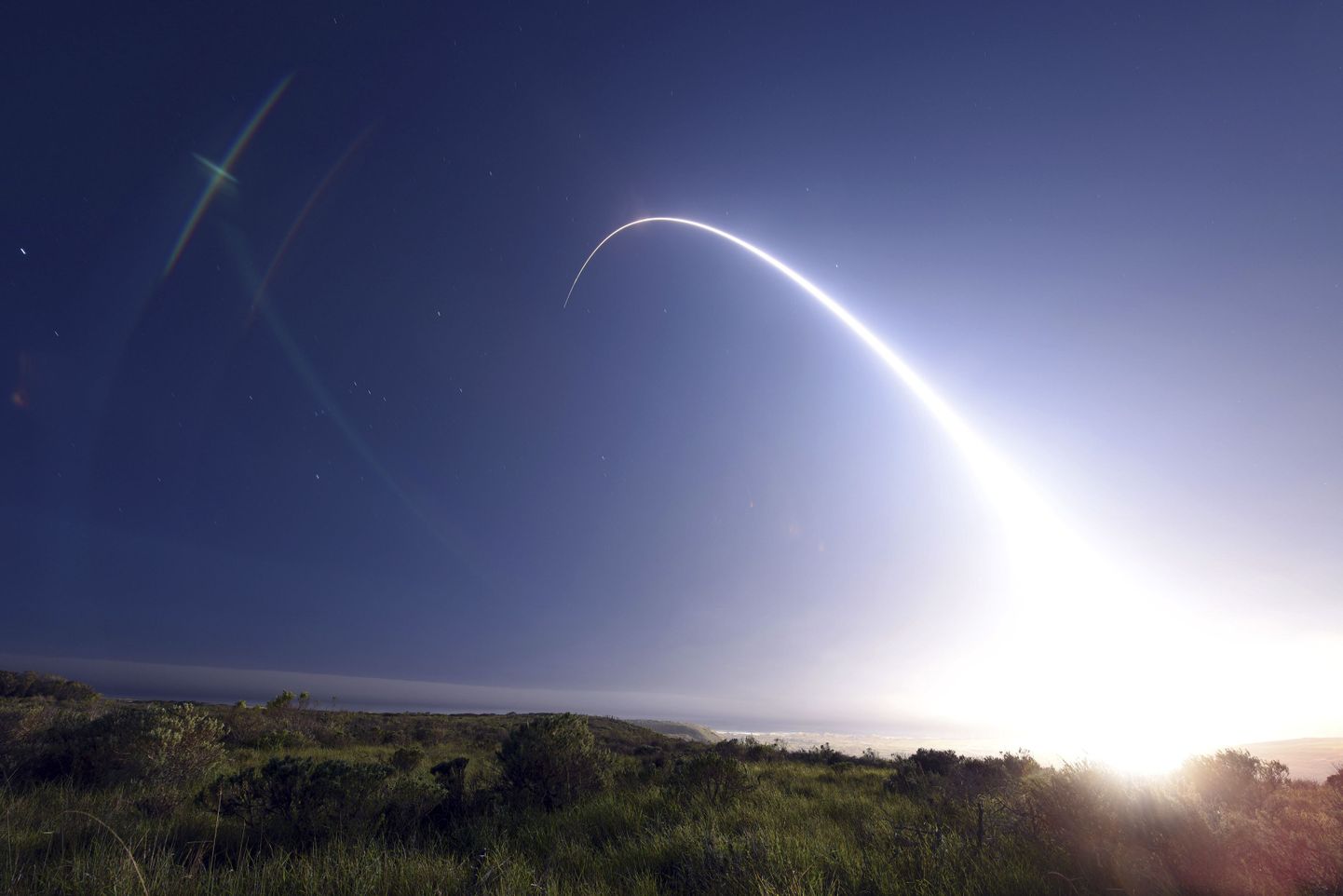 Interkontinentaalse Minuteman III raketi start. Foto on illustratiivne.