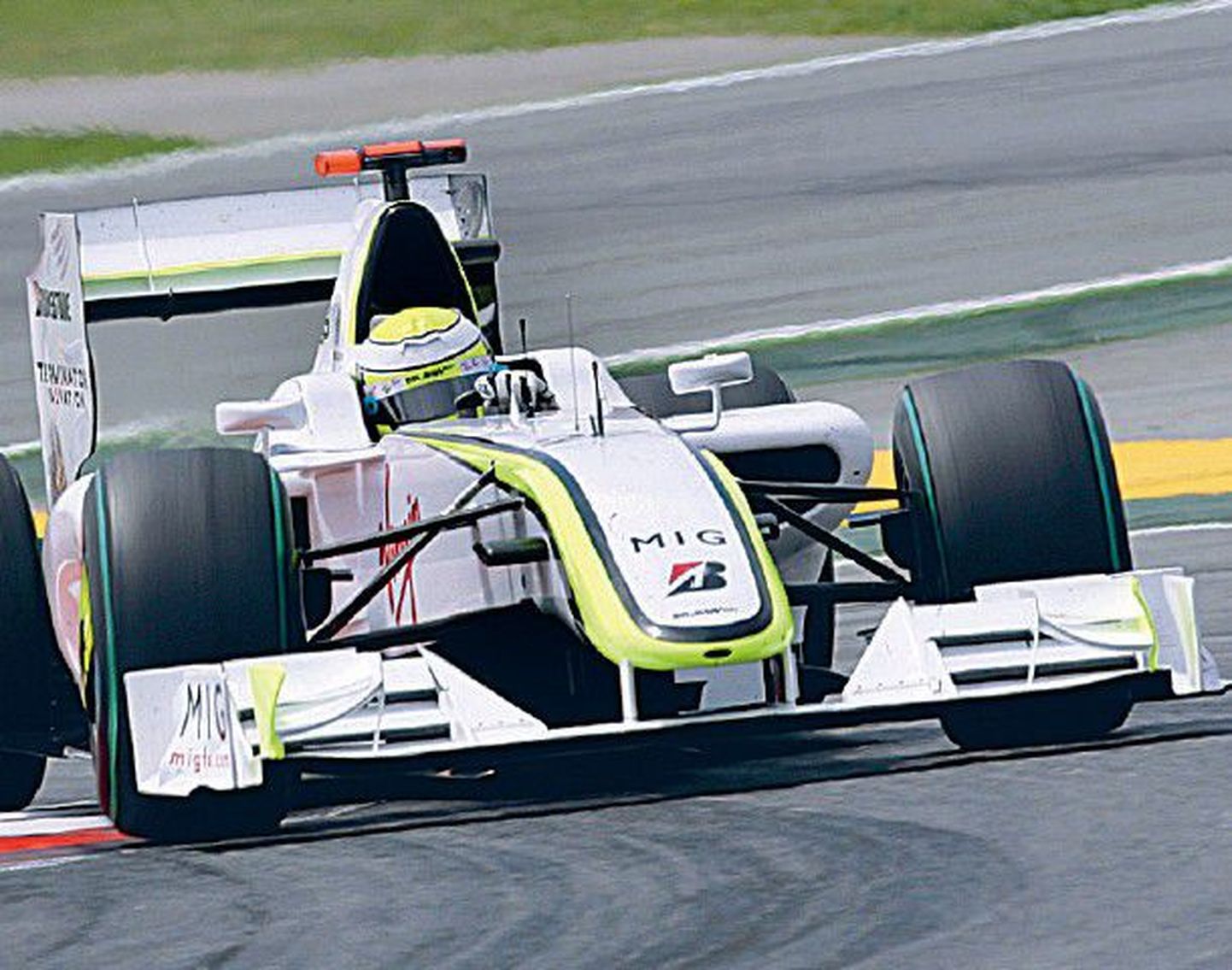 Vormel-1 MM-sarja praegune liider Jenson Button (Brawn GP).