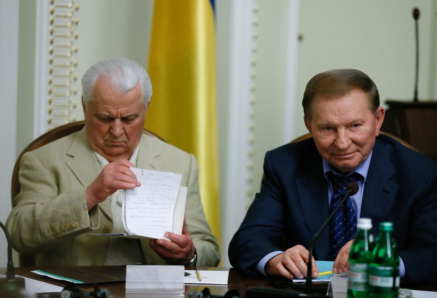Ukraina kaks endist riigipead: Leonid Kutšma (paremal) ja Leonid Kravtšuk.