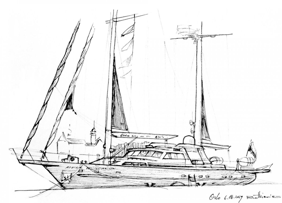 Admiral Bellingshauseni süvis on 3,5 meetrit, pikkus 23,9 ja laius 6,4 meetrit.