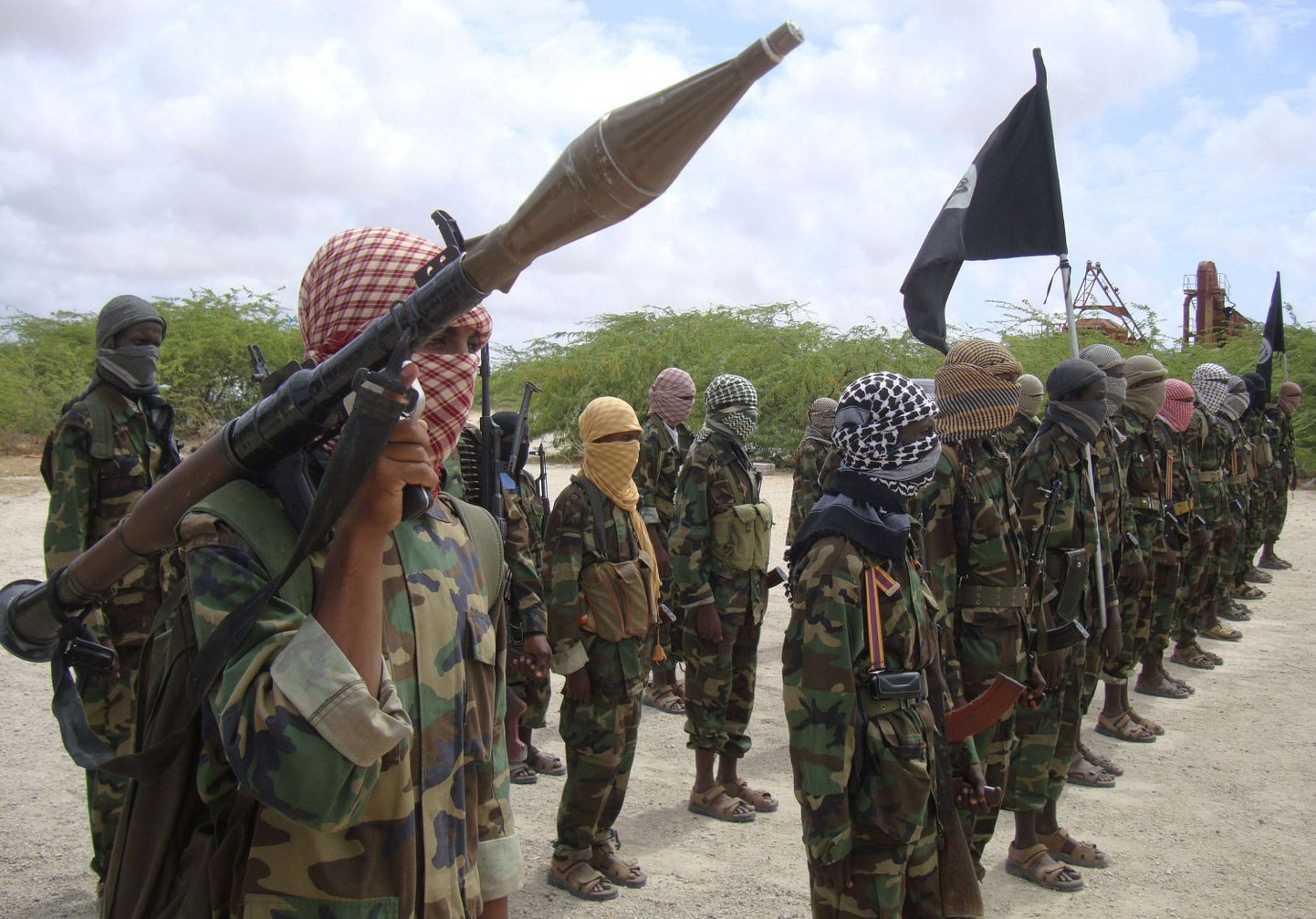 Al-Shabaabi võitlejad Somaalias.