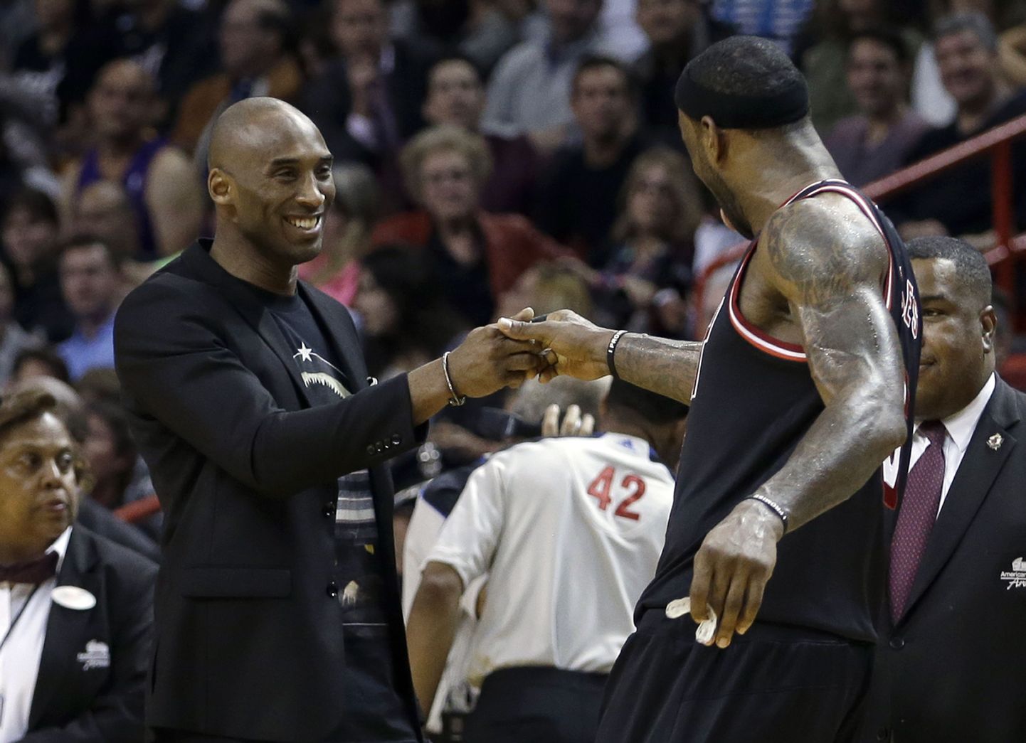 Kobe Bryant (vasakul) ja LeBron James.