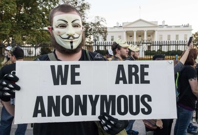 Anonymous häkkerite rühmitus. Foto: Scanpix