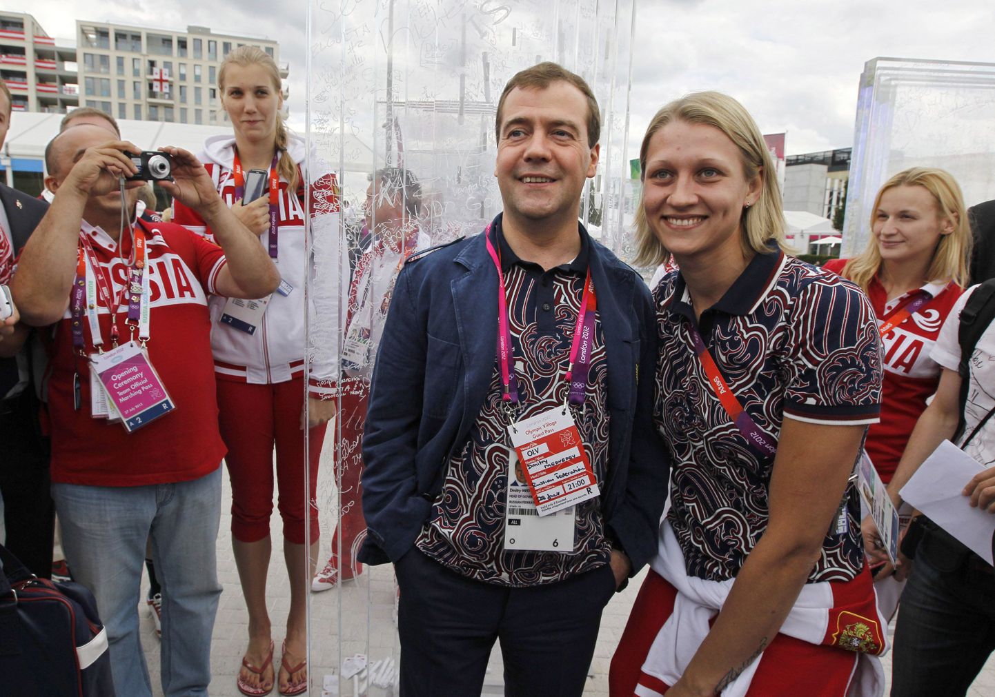 Встреча Дмитрия Медведева с российскими олимпийцами в Лондоне.