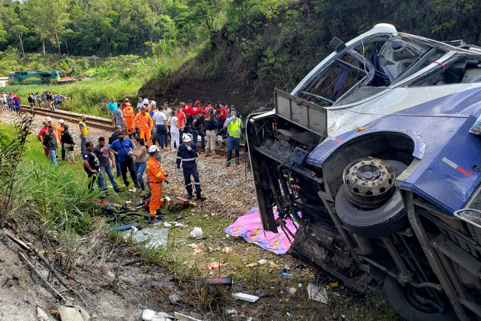 Bussiõnnetus Brasiilias. Foto on illustratiivne.