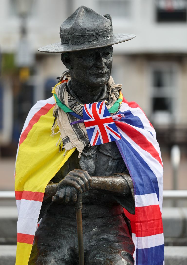 Sakudiliikumise asutaja Robert Baden-Powelli kuju Dorsetis