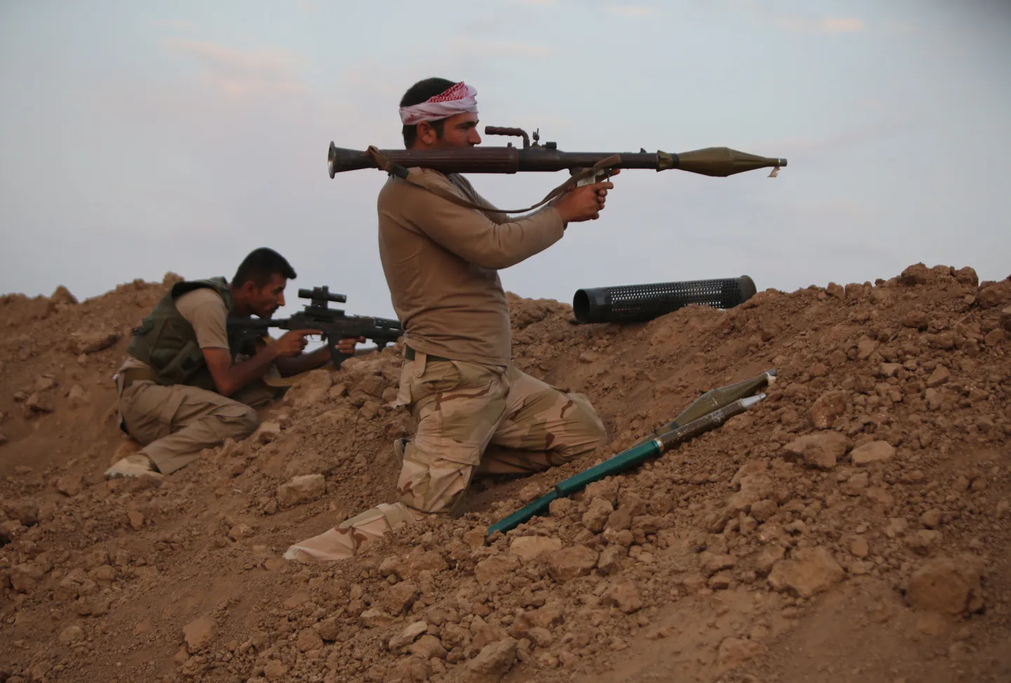 Kurdide Peshmerga sõdurid.