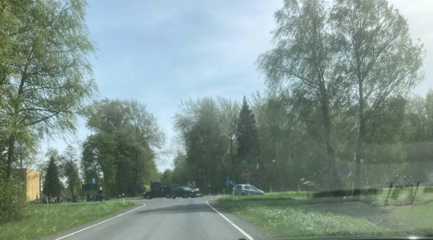 Место аварии у школы Каллемяэ.